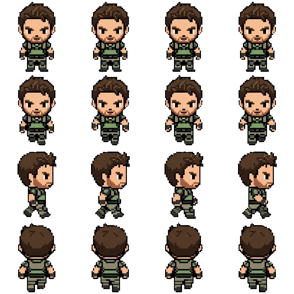 Chris Redfield movement sprite