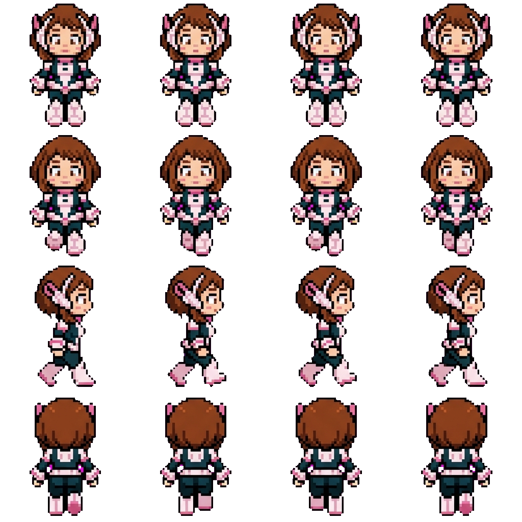 Uraraka movement sprite