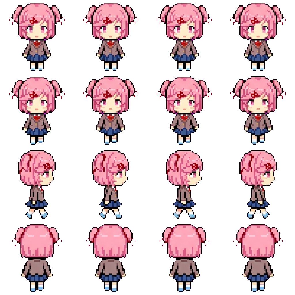 Natsuki movement sprite