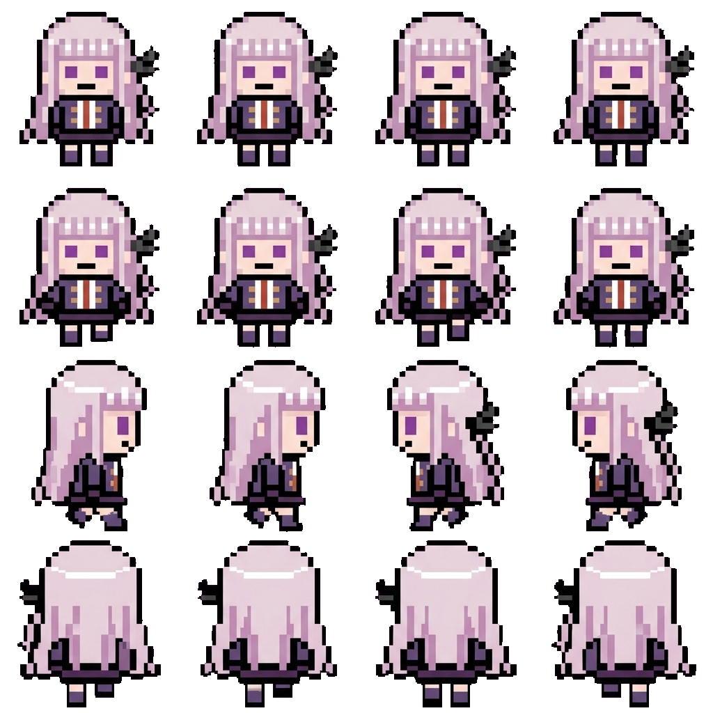 Kyoko kirigiri movement sprite