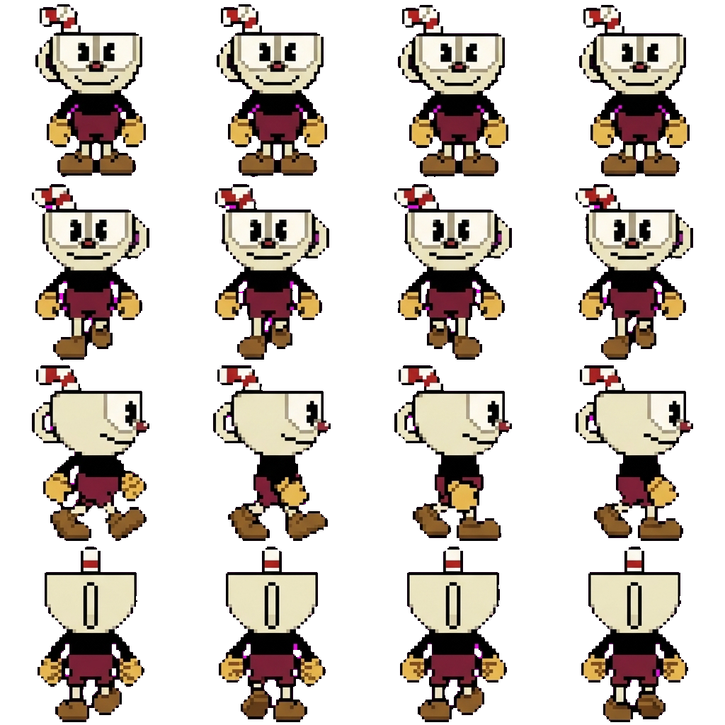 Cuphead movement sprite