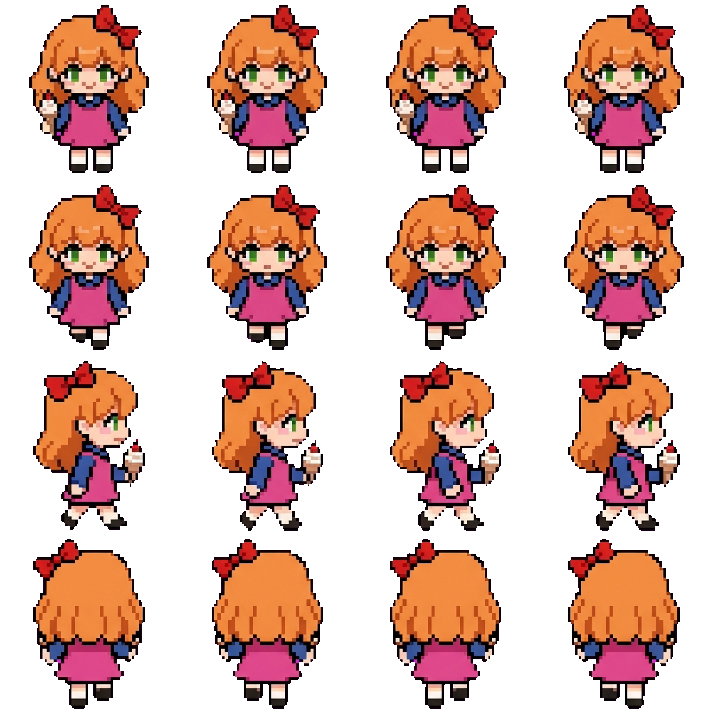 Elizabeth movement sprite
