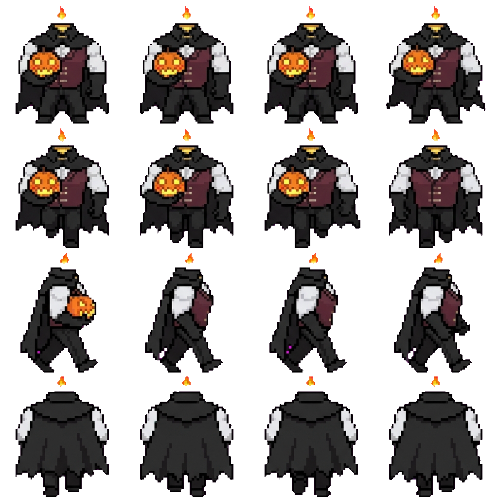 Pumpkin Head movement sprite