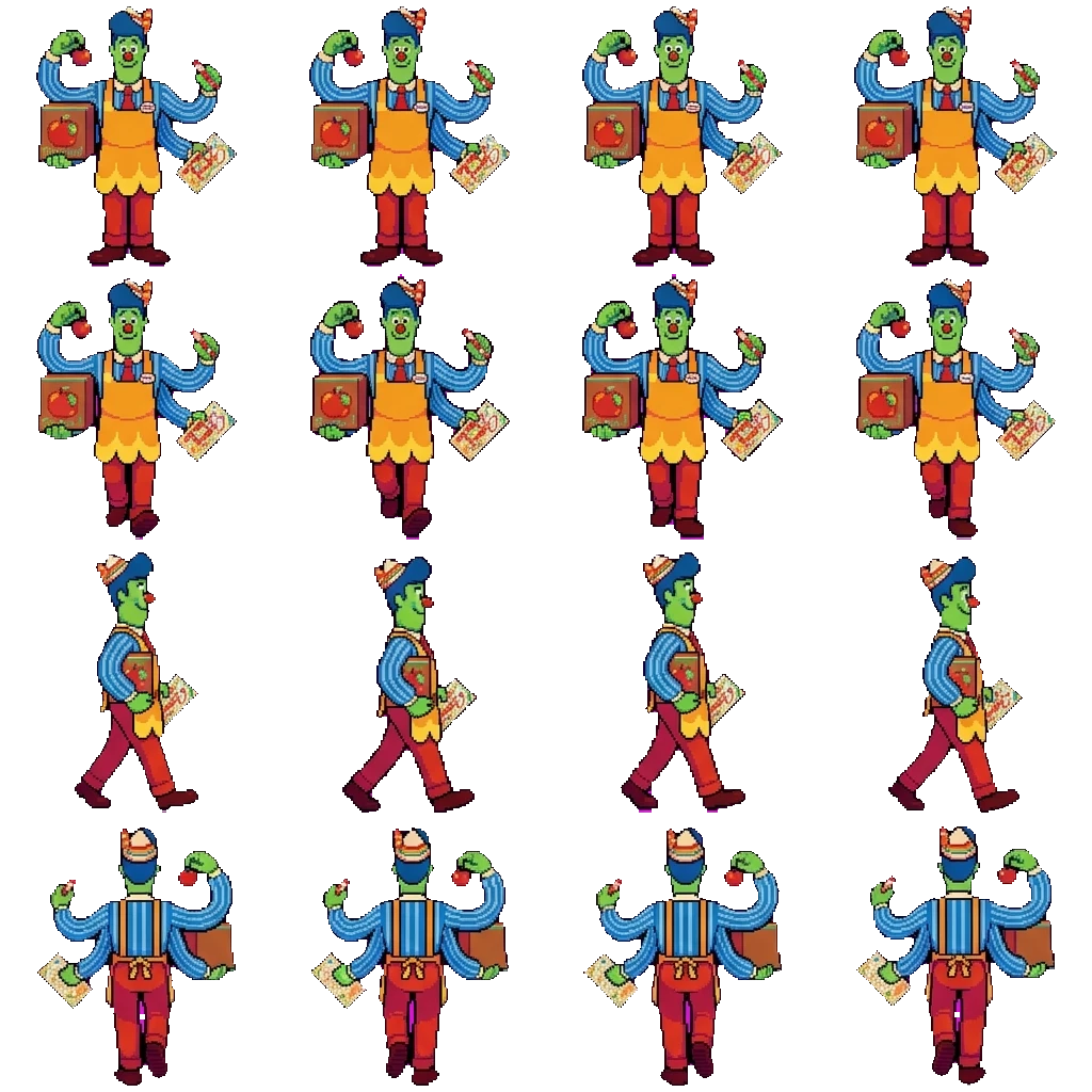 Howdy pillar movement sprite