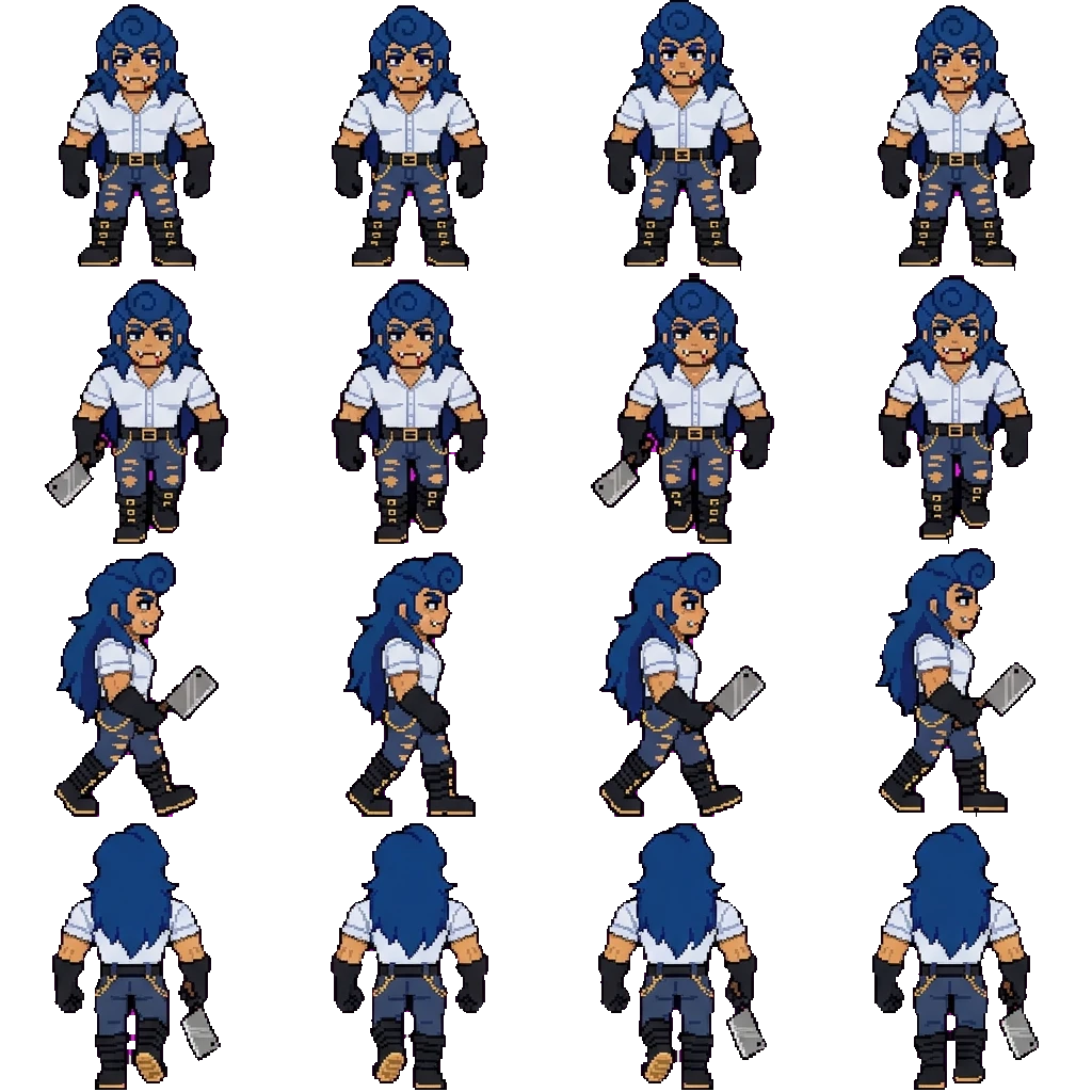Butcher Wally movement sprite