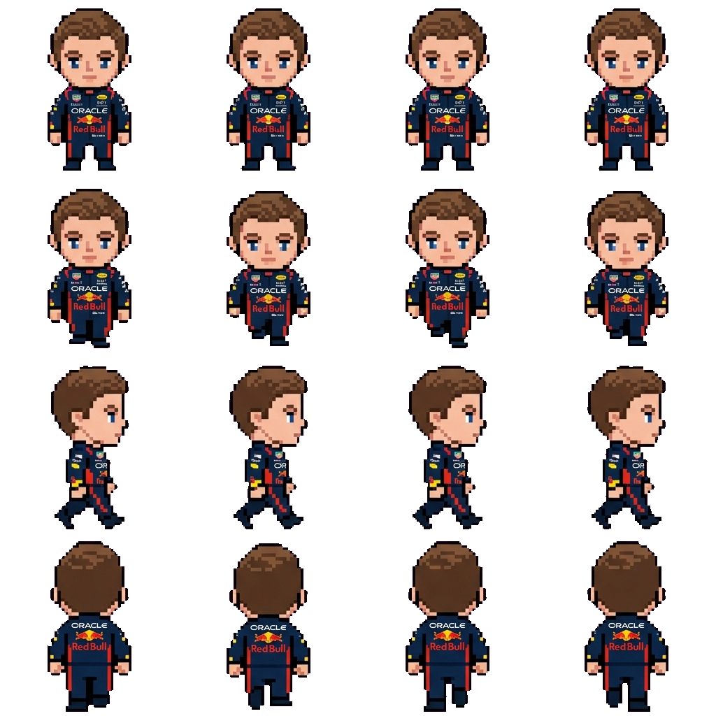Max Verstappen movement sprite