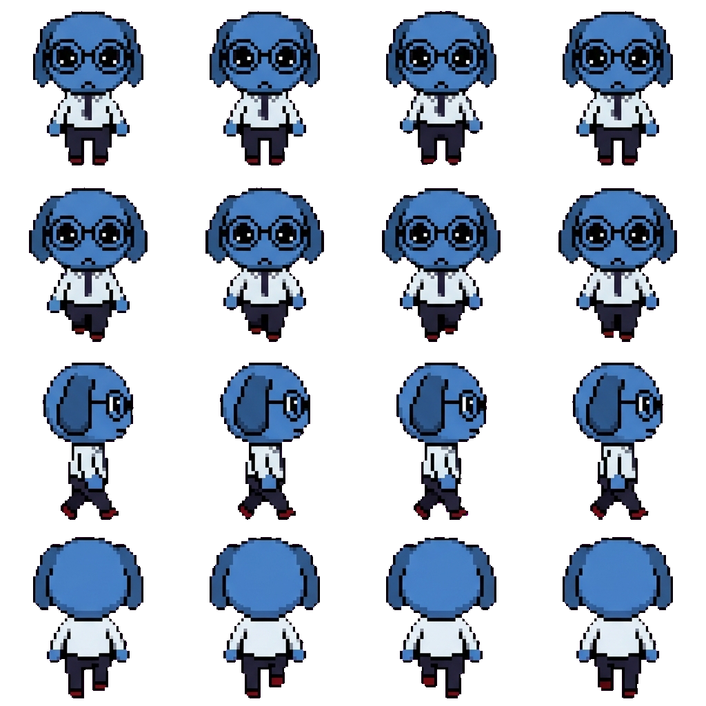 Secretary movement sprite