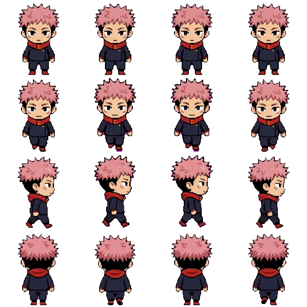 Yuji movement sprite