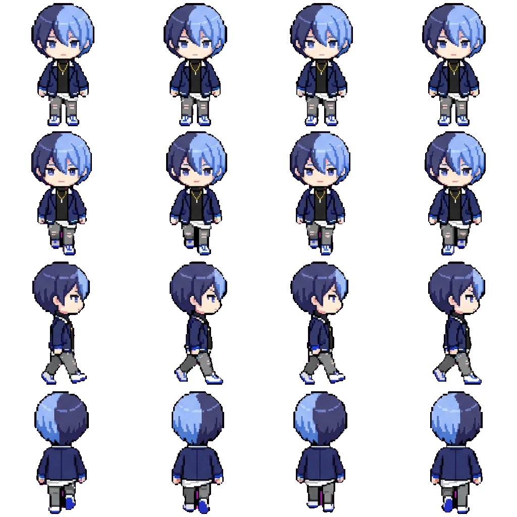 Toya Aoyagi movement sprite