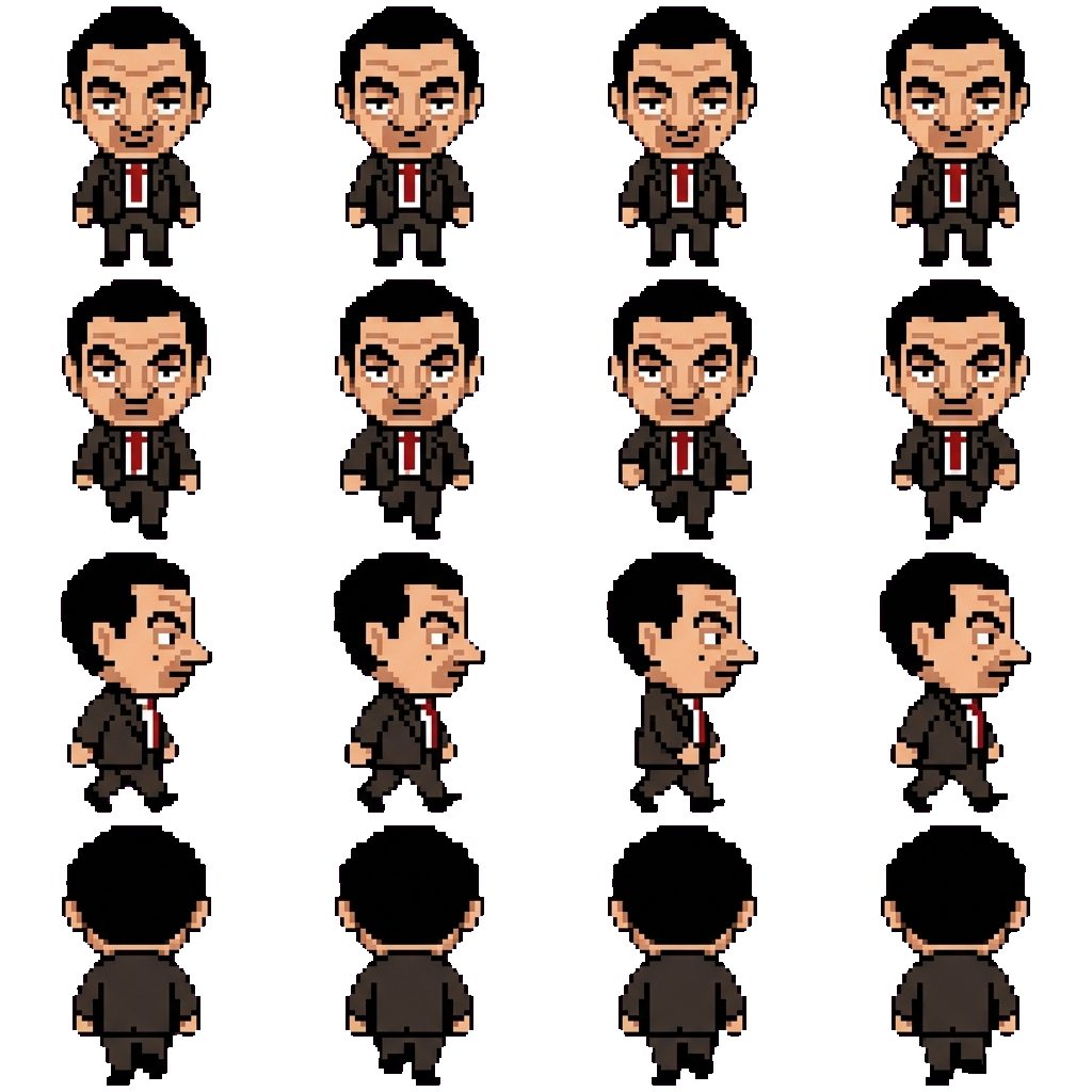 Mr Bean movement sprite