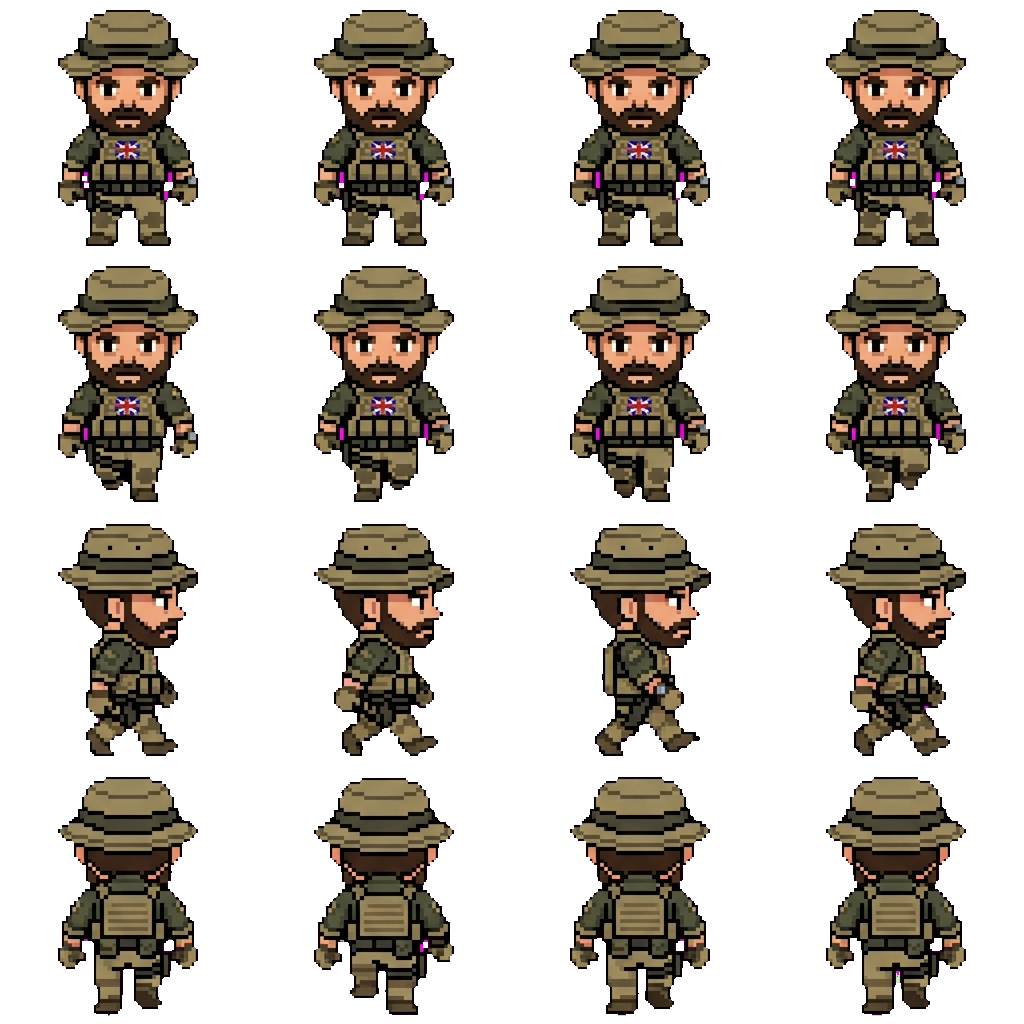 John Price movement sprite
