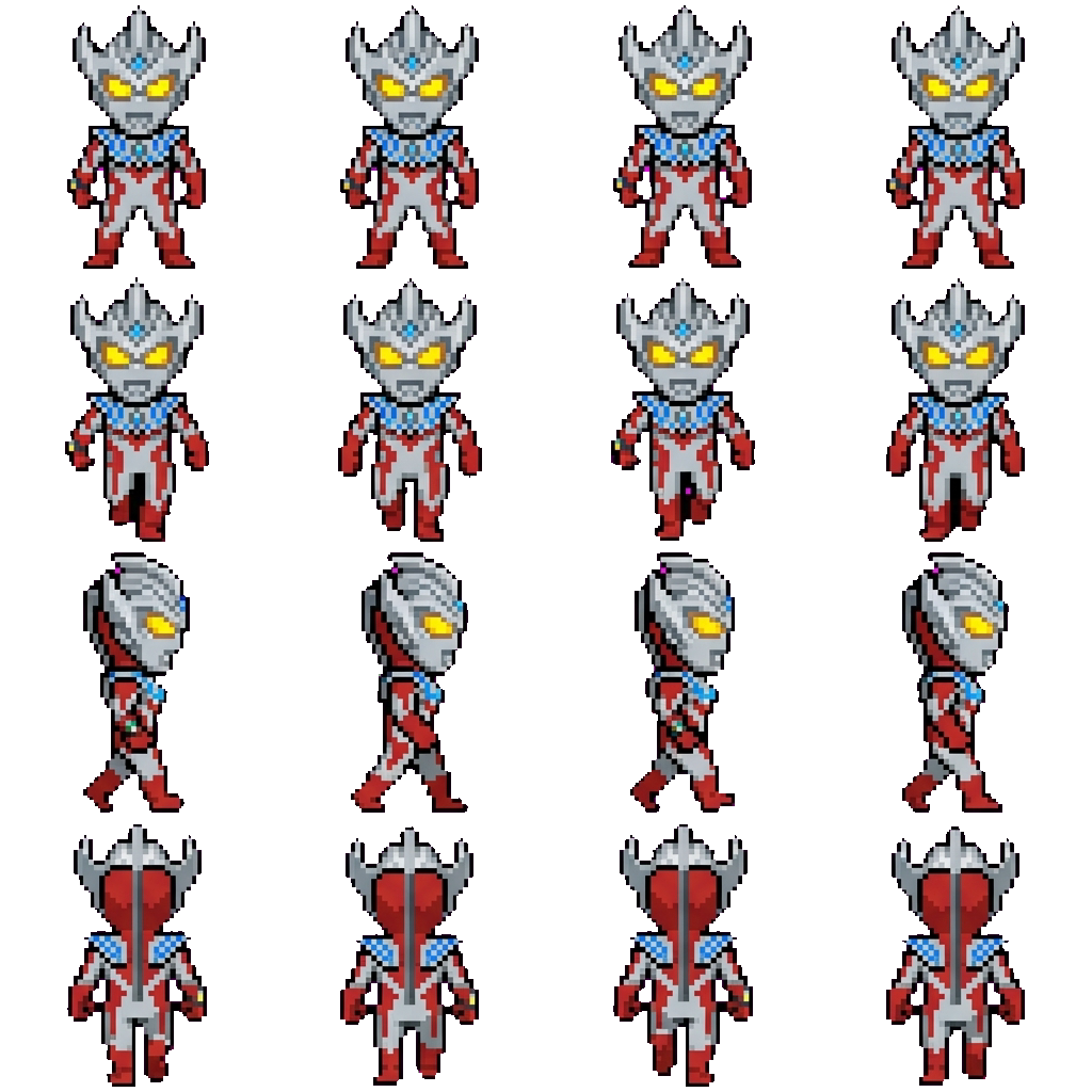 Ultraman Taiga movement sprite