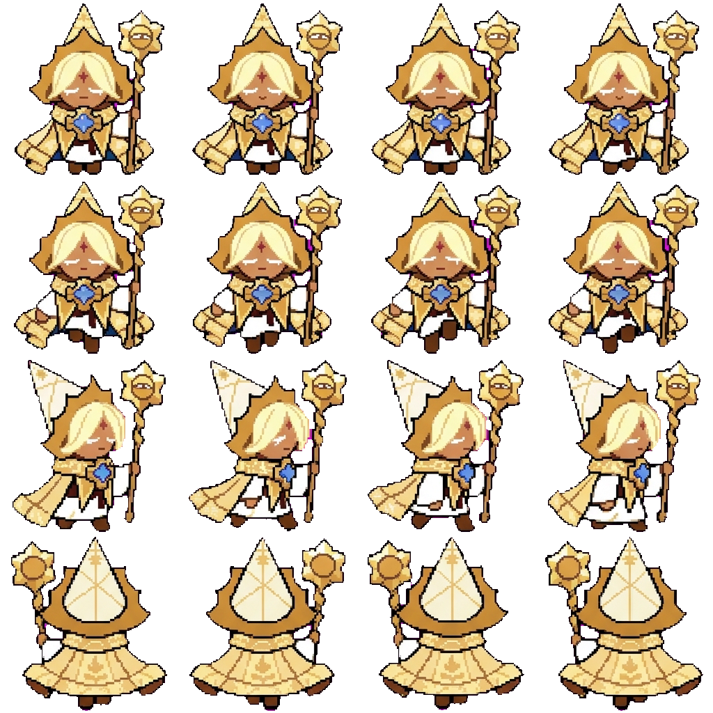 Pure Vanilla cookie movement sprite