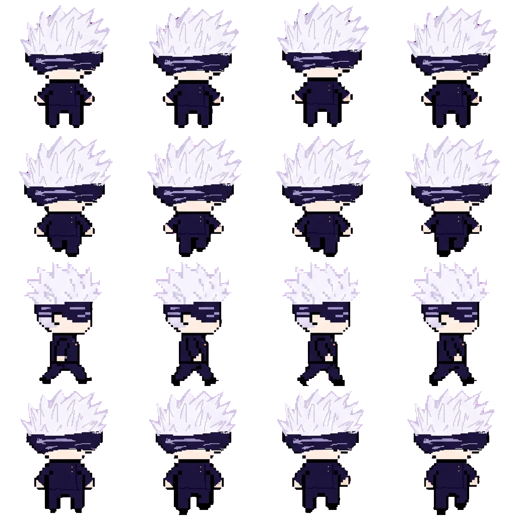Satoru Gojo movement sprite