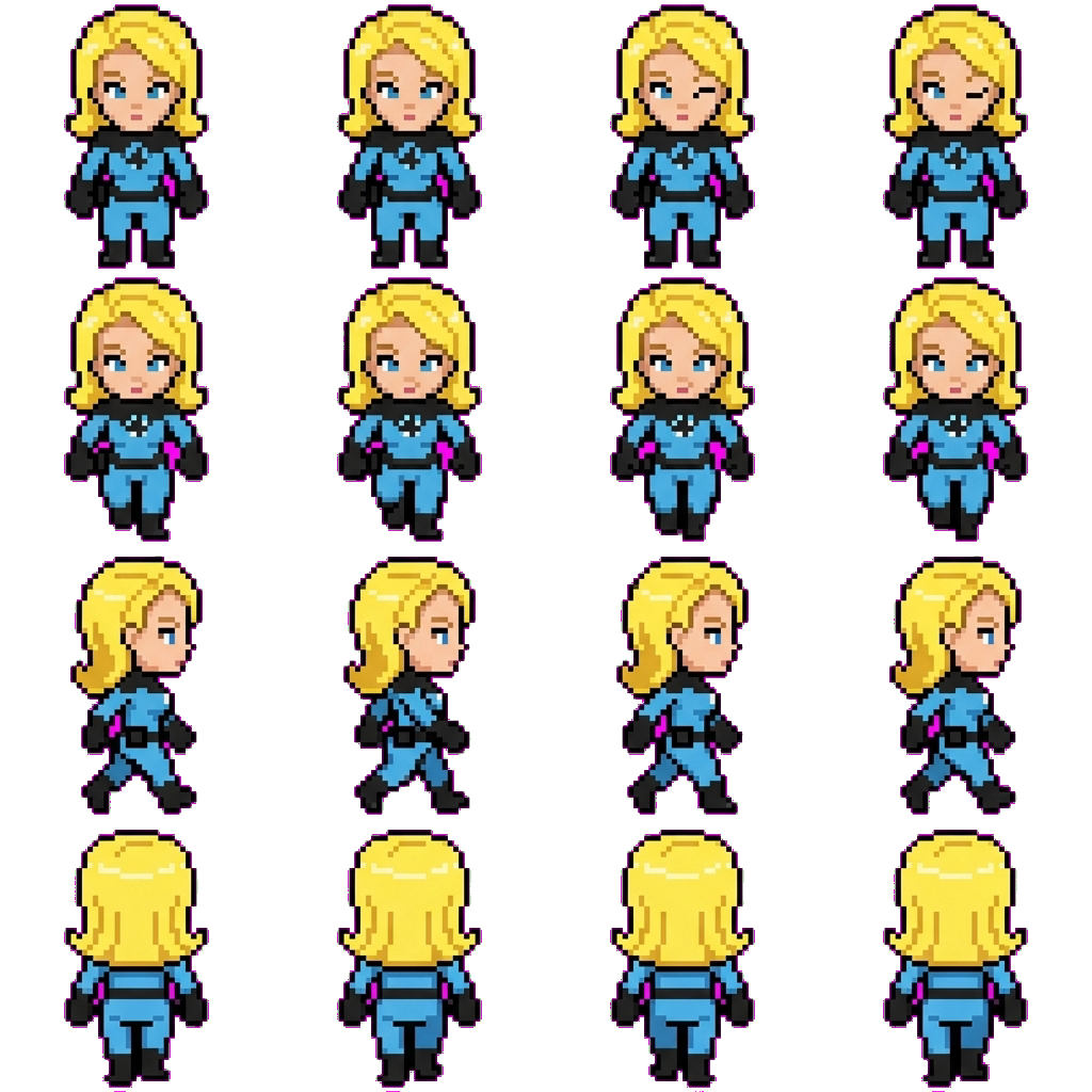 Susan Storm movement sprite