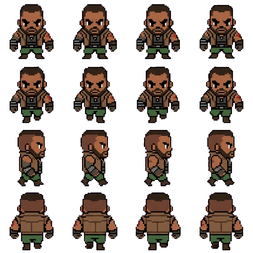 Barret Wallace movement sprite