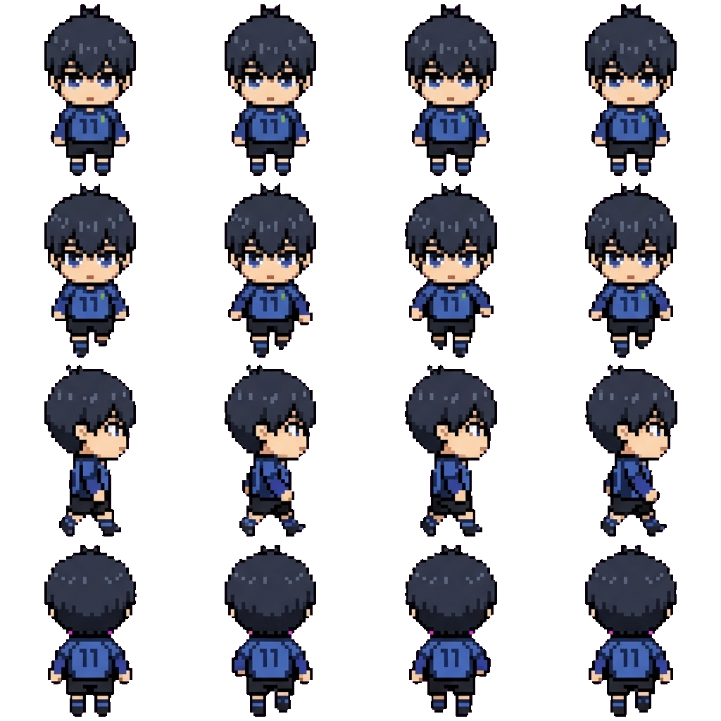 Isagi Yoichi movement sprite