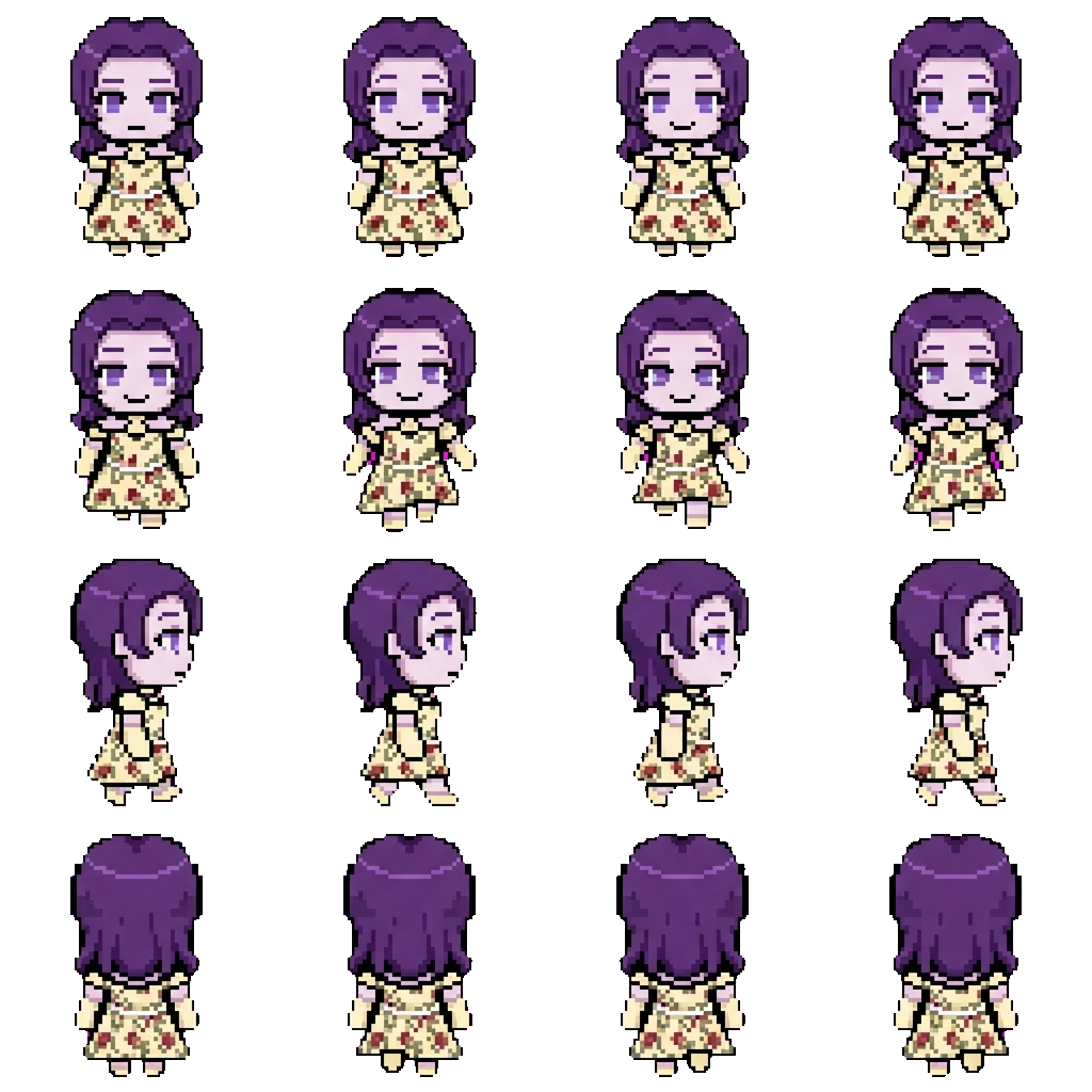 Hana movement sprite