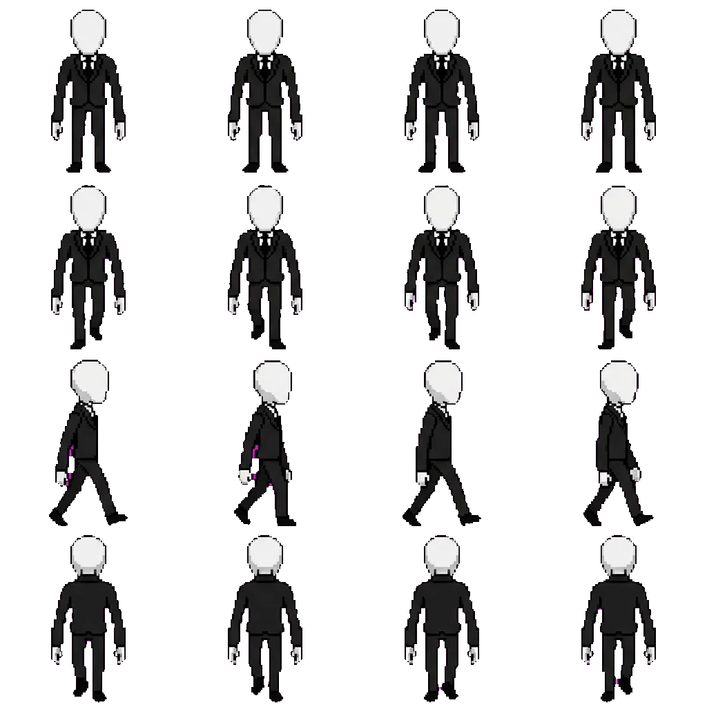 Slenderman movement sprite