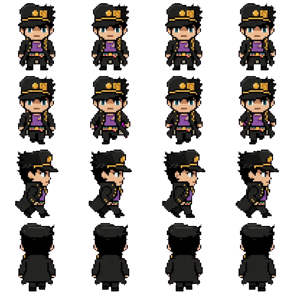 Jotaro Cujoh movement sprite