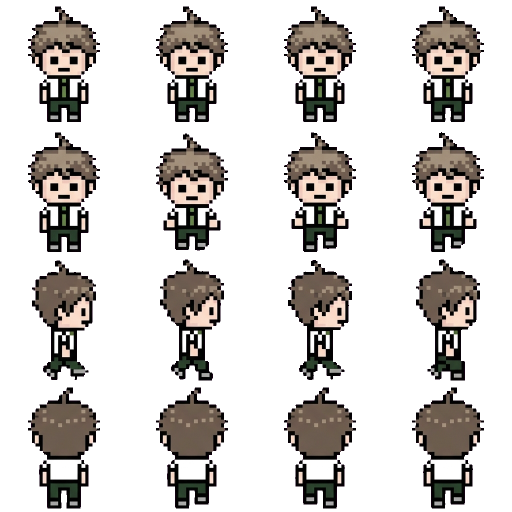 Hajime Hinata movement sprite