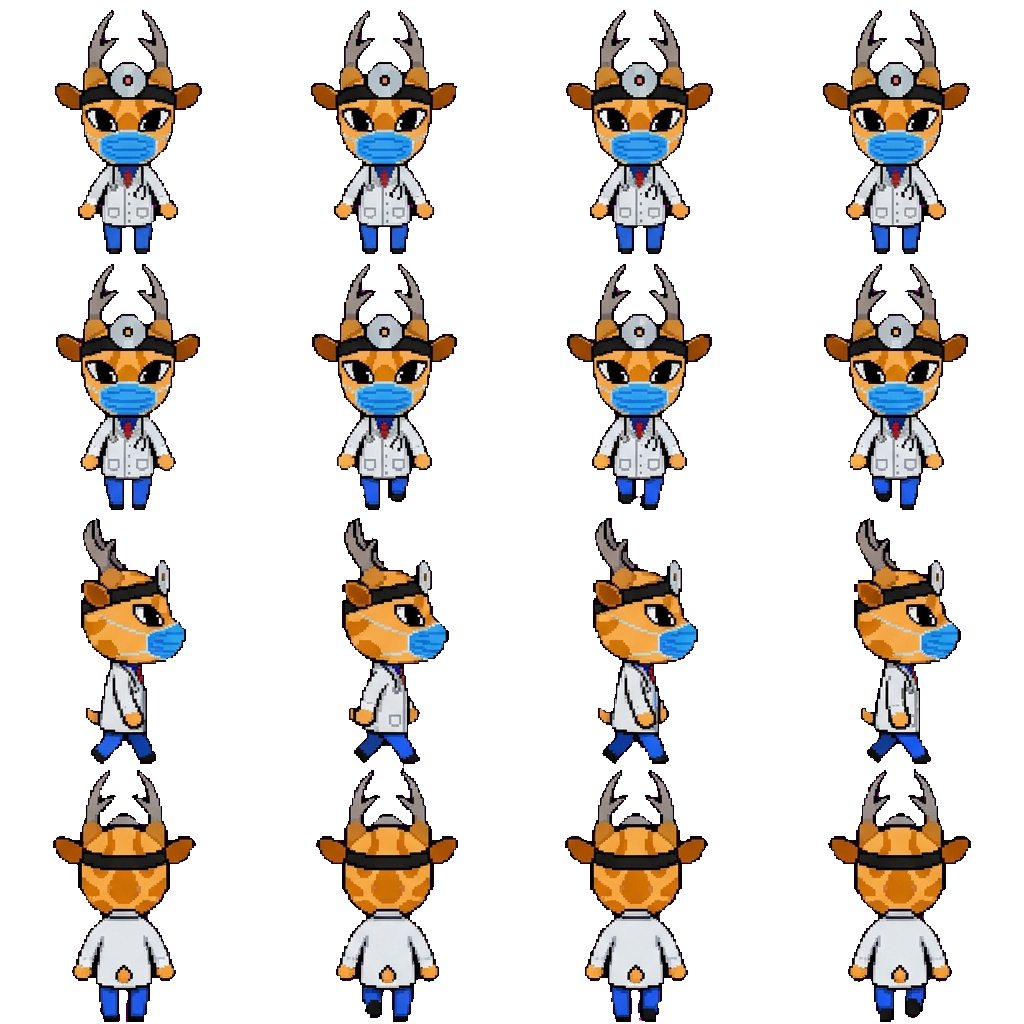 Dr. Harlow movement sprite