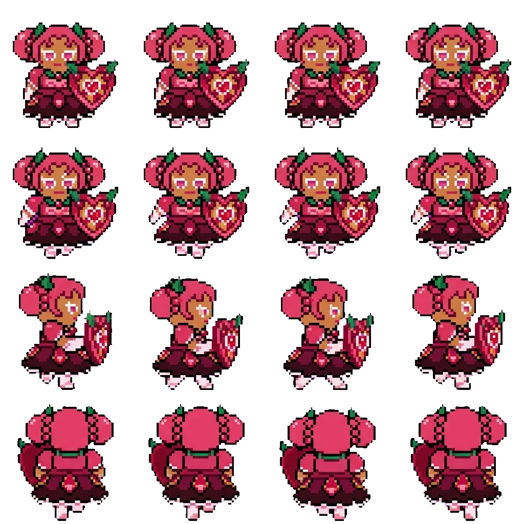Hollyberry Cookie movement sprite