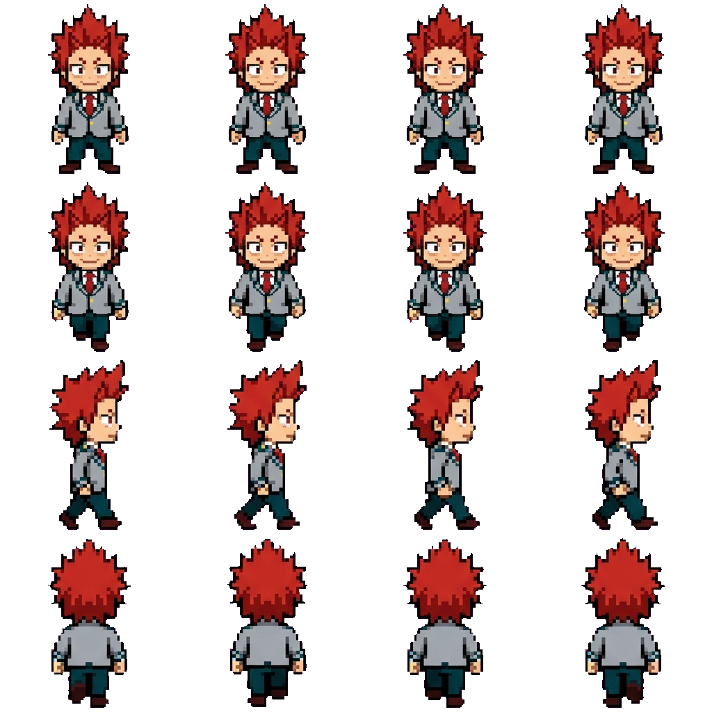 Eijiro Kirishima movement sprite