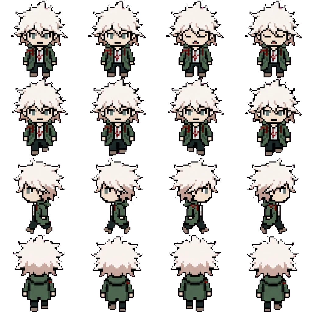 Nagito Komaeda movement sprite