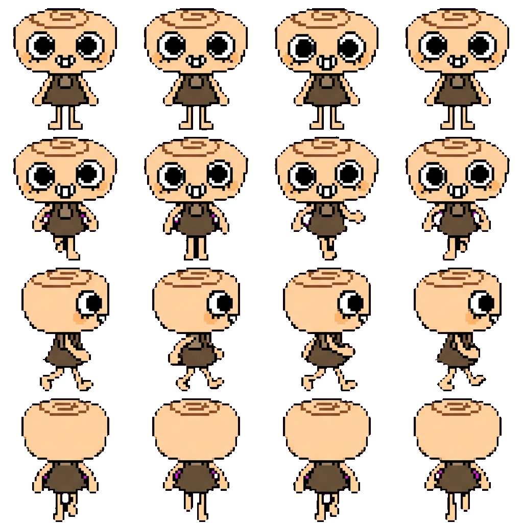 Shelly fossilan movement sprite