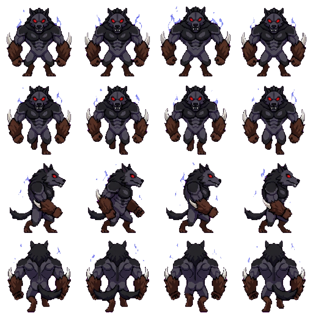 werewolf Hero movement sprite