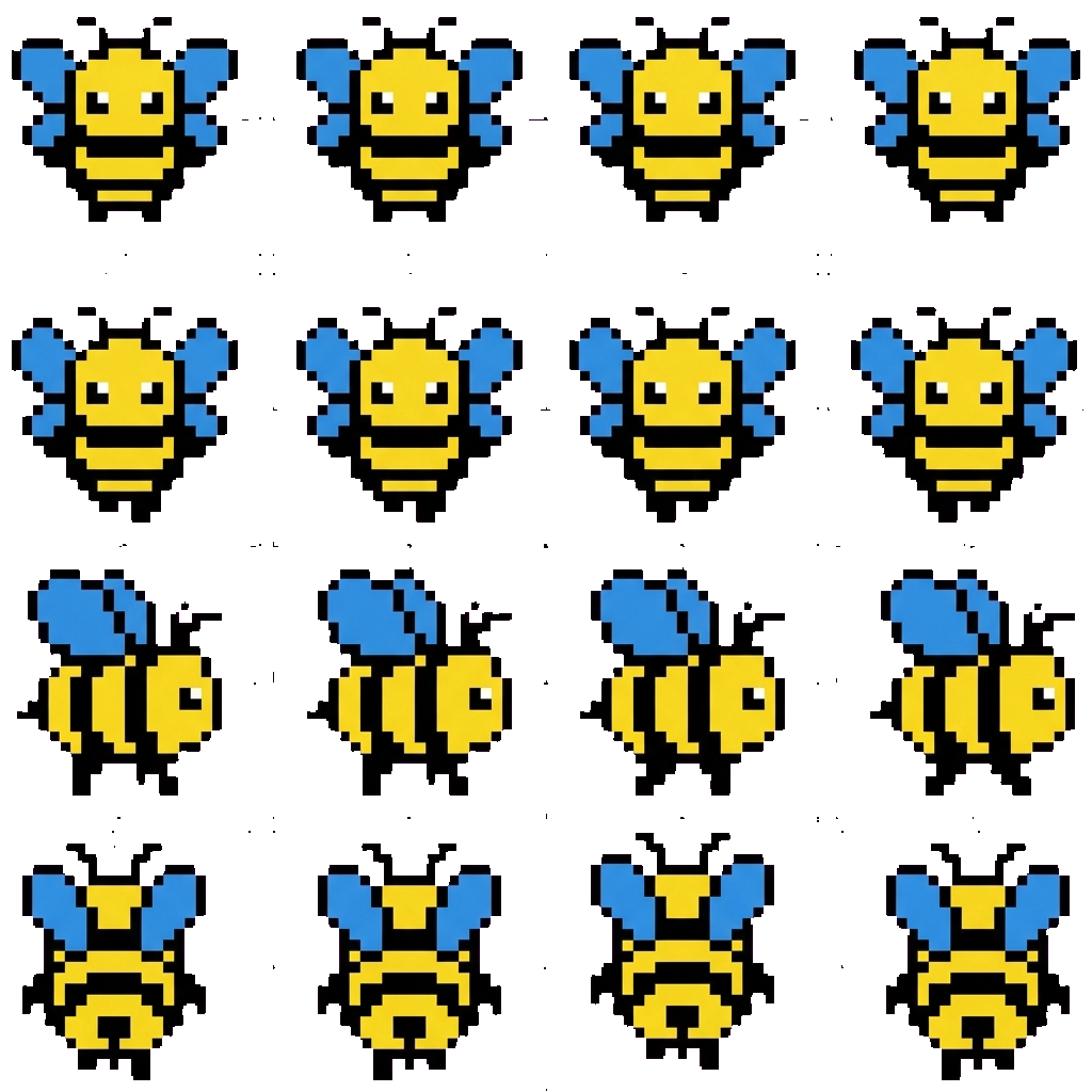 Bee movement sprite