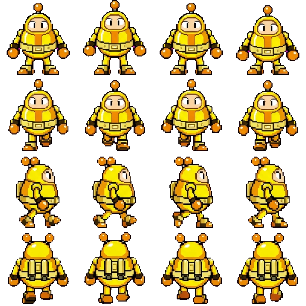 Golden movement sprite