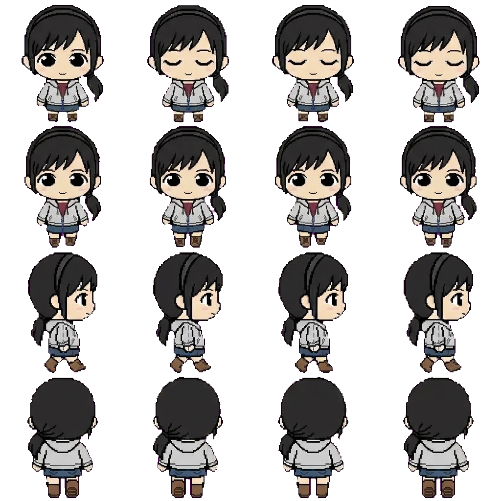 Haruka Sawamura movement sprite
