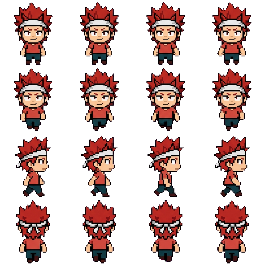 Eijiro Kirishima movement sprite