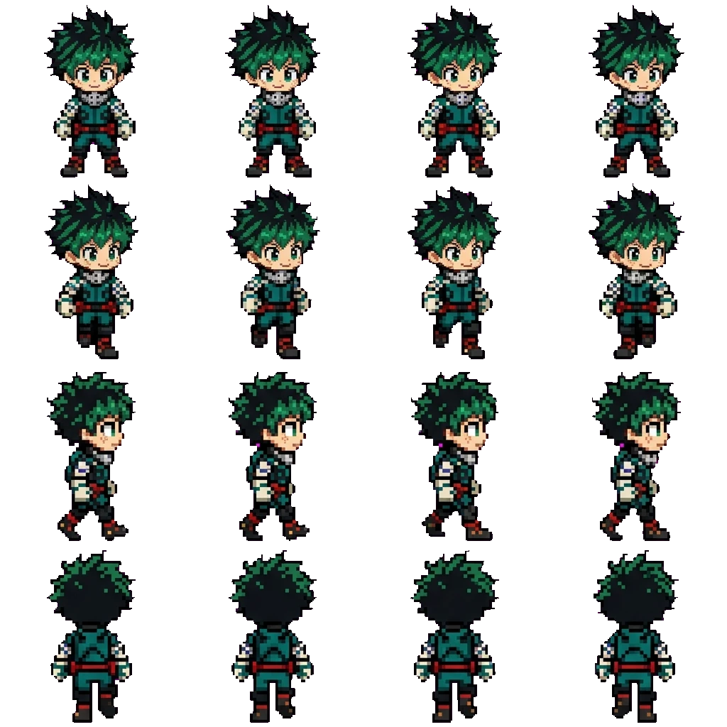 Izuku movement sprite
