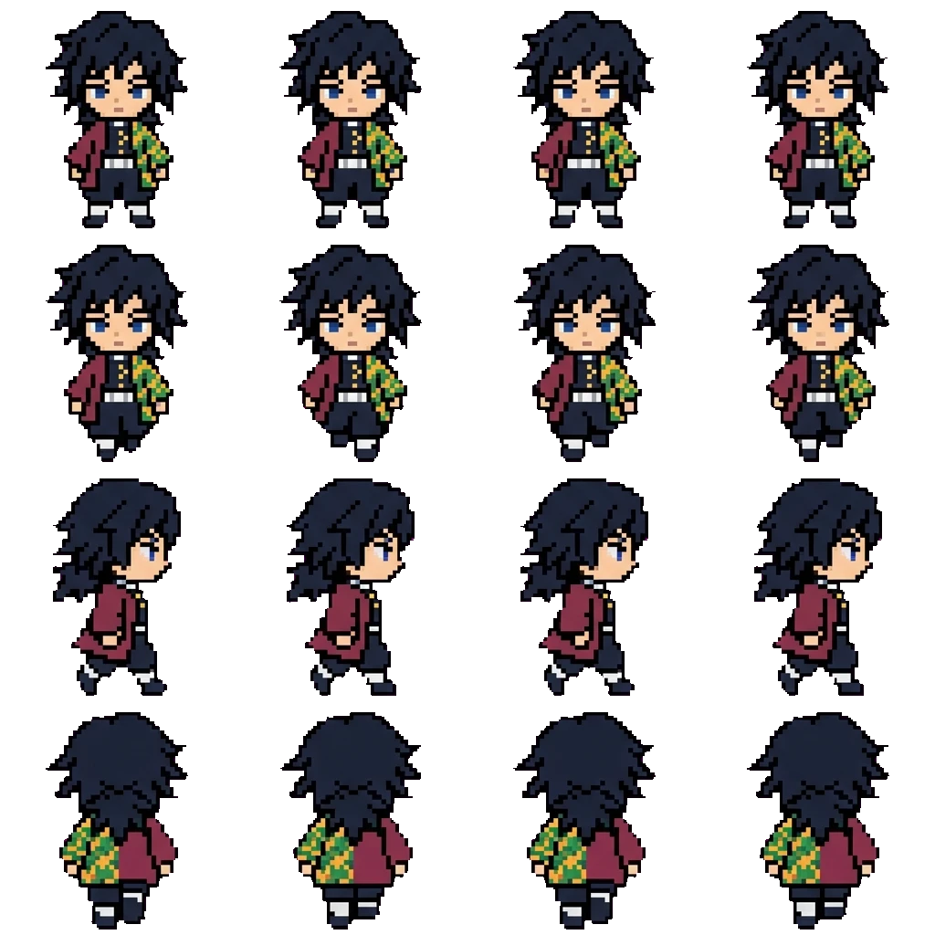 Giyu Tomioka movement sprite