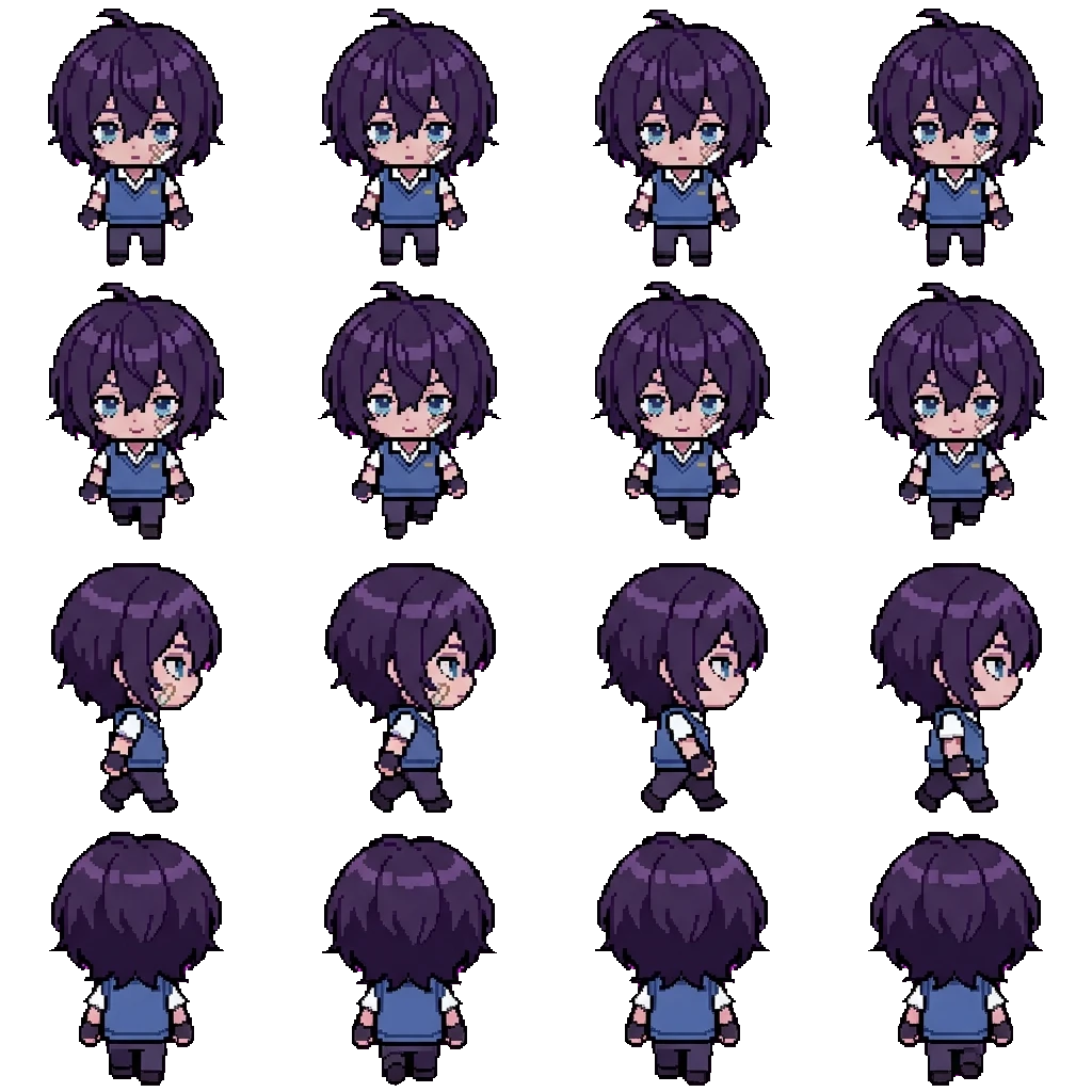 Reina Kurosaki movement sprite