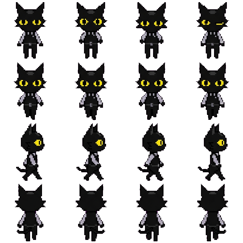 Secret agent movement sprite