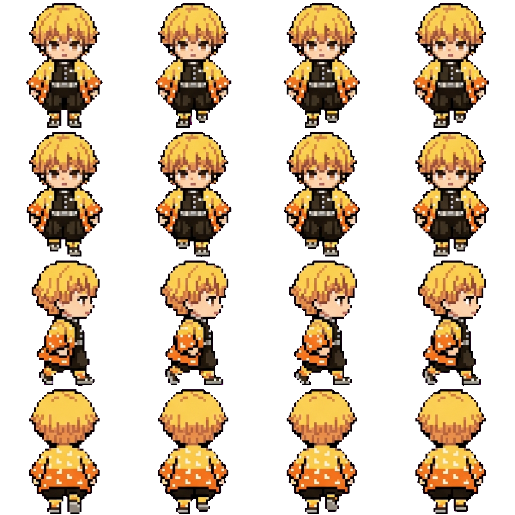 Zenitsu movement sprite