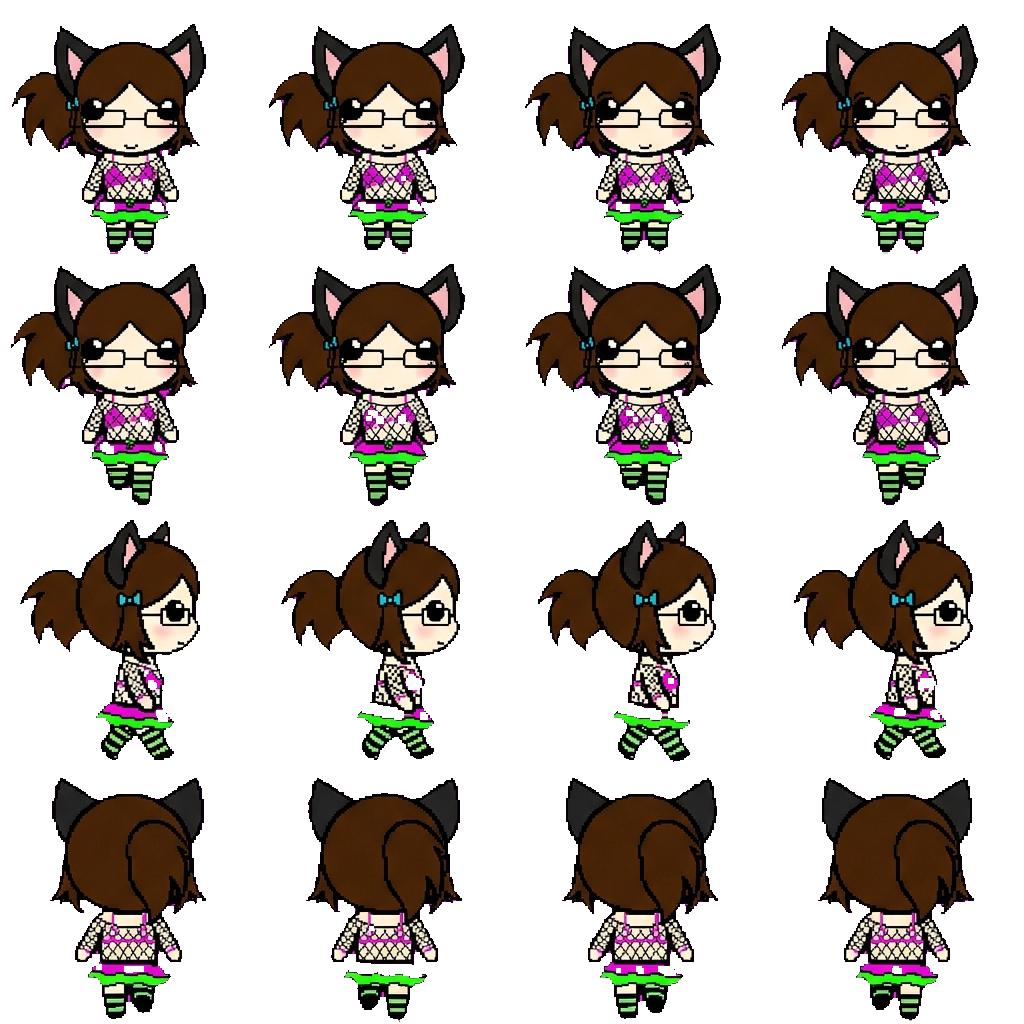 Ravergirl movement sprite