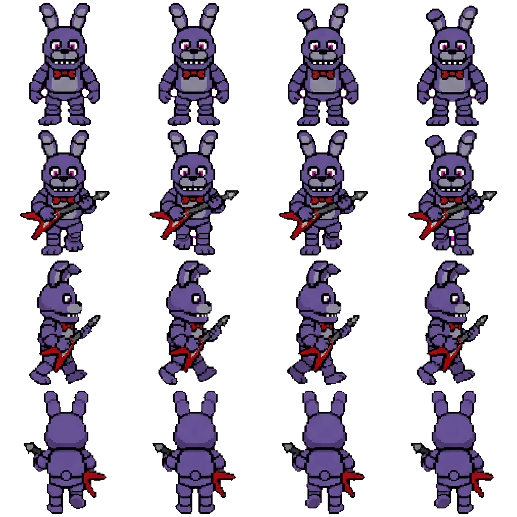 Bonnie the bunny movement sprite