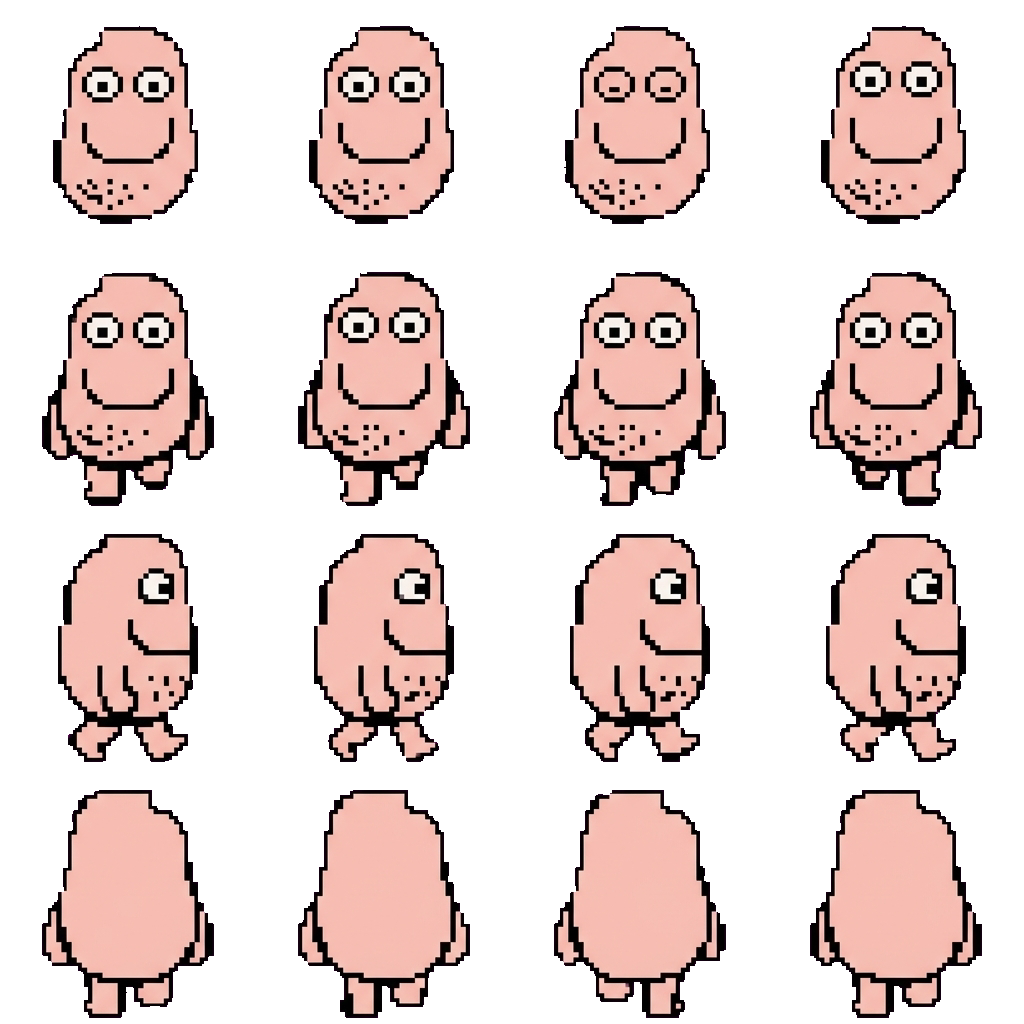 Suction Cup Man movement sprite