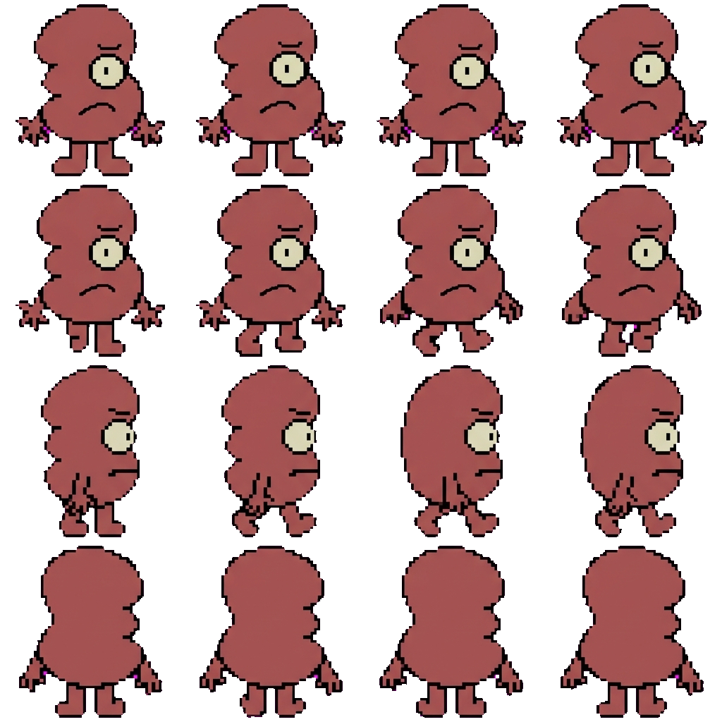 Three movement sprite
