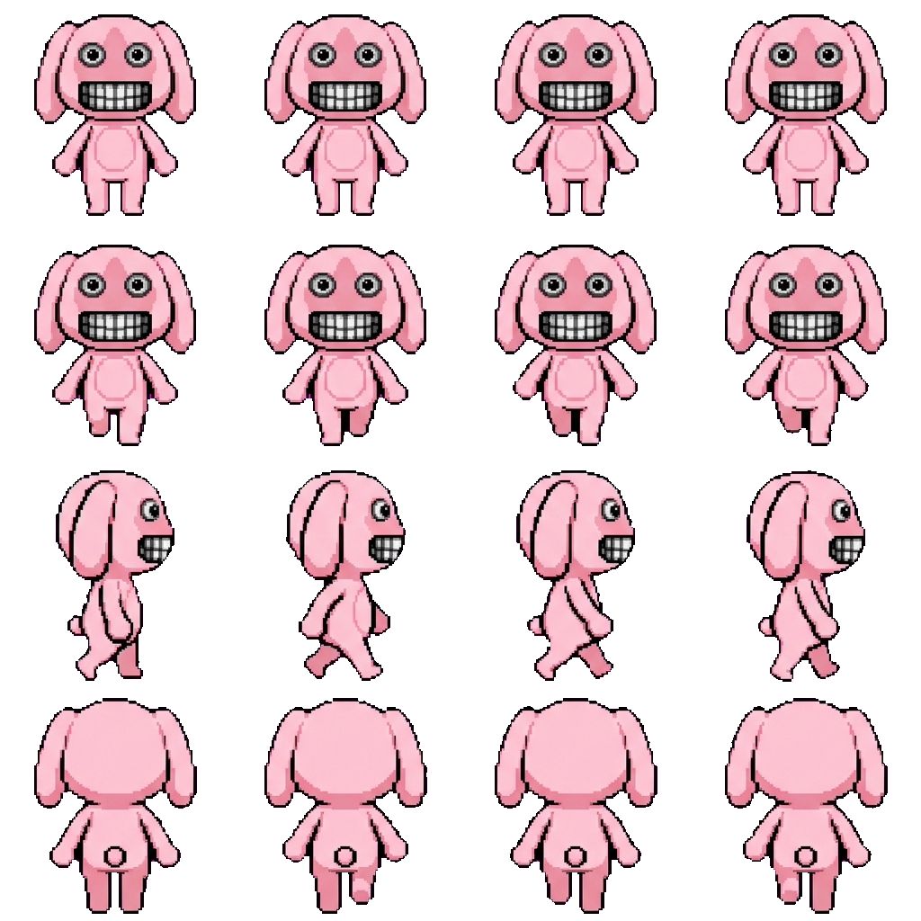 Mimic visitor movement sprite