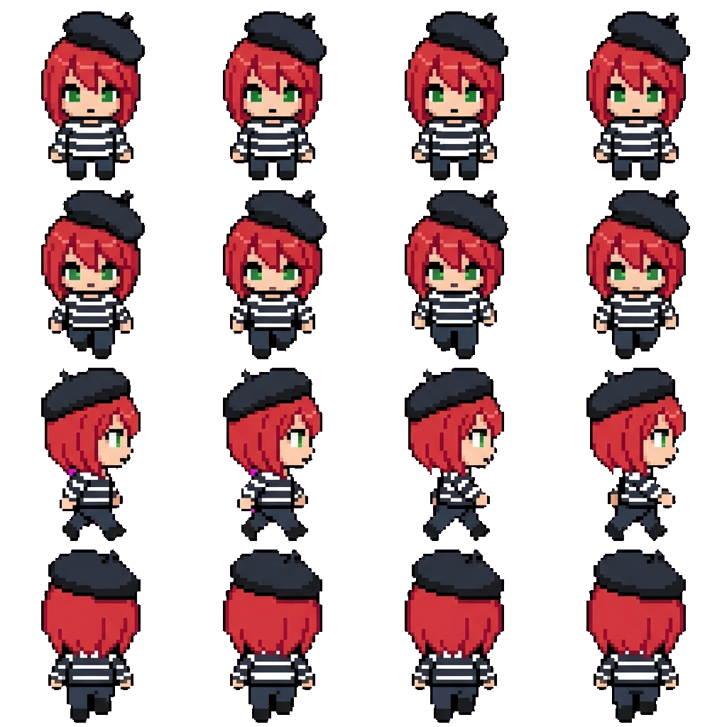 Mime movement sprite