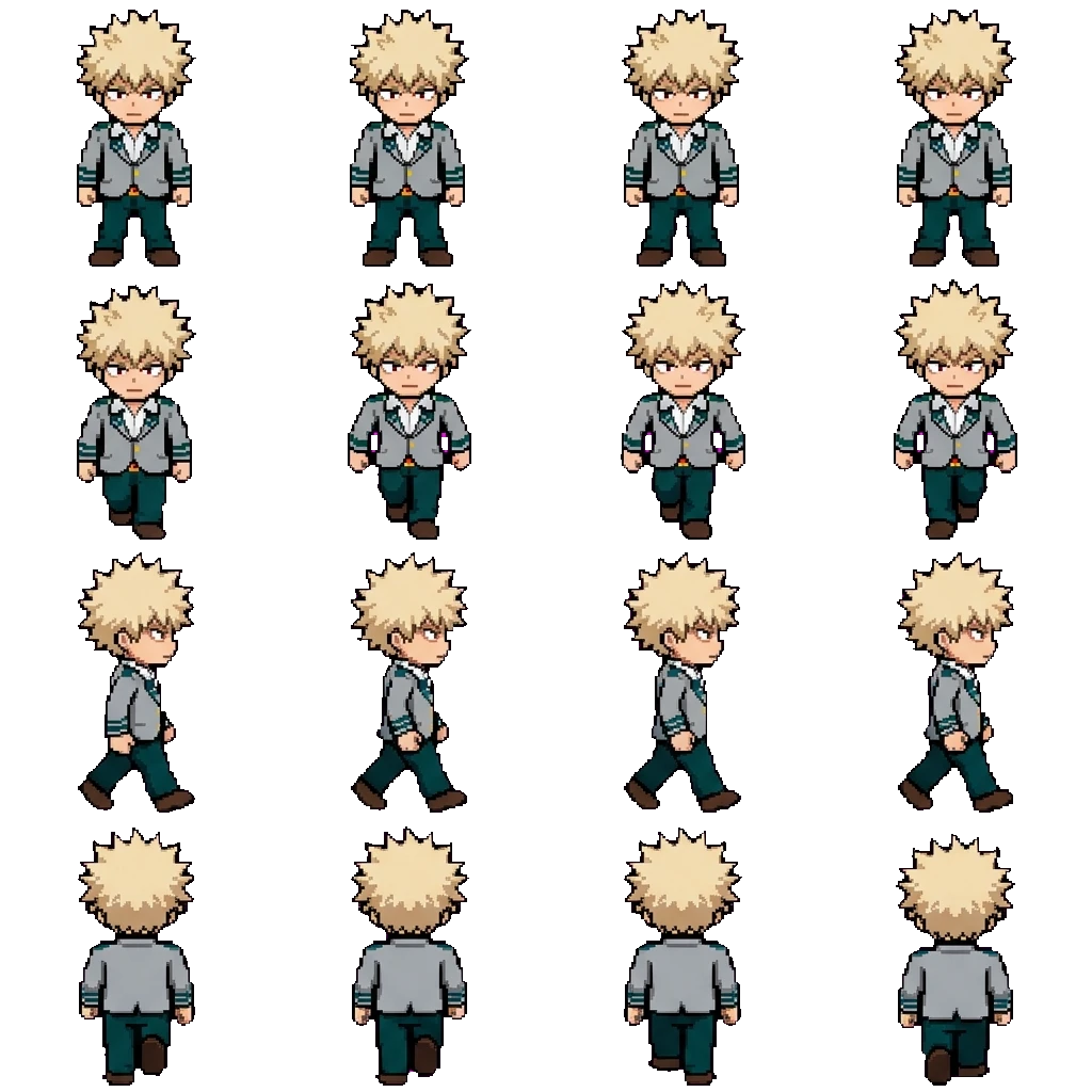 Natsuki movement sprite