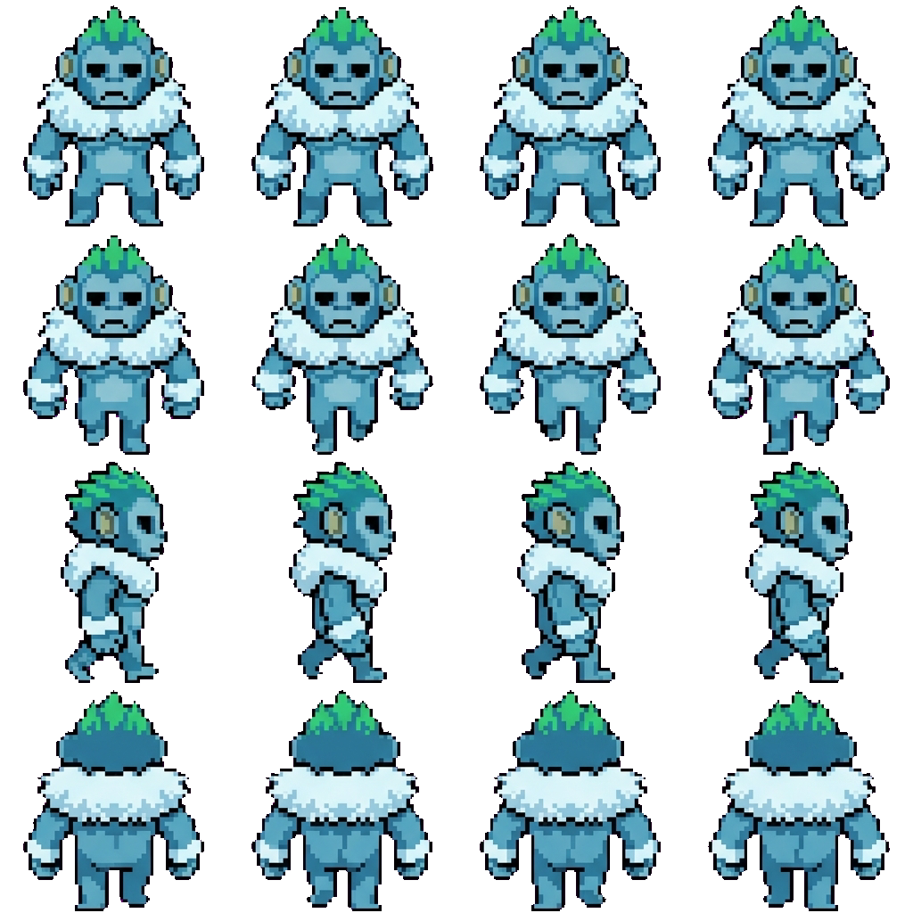 Yeti Tubby movement sprite