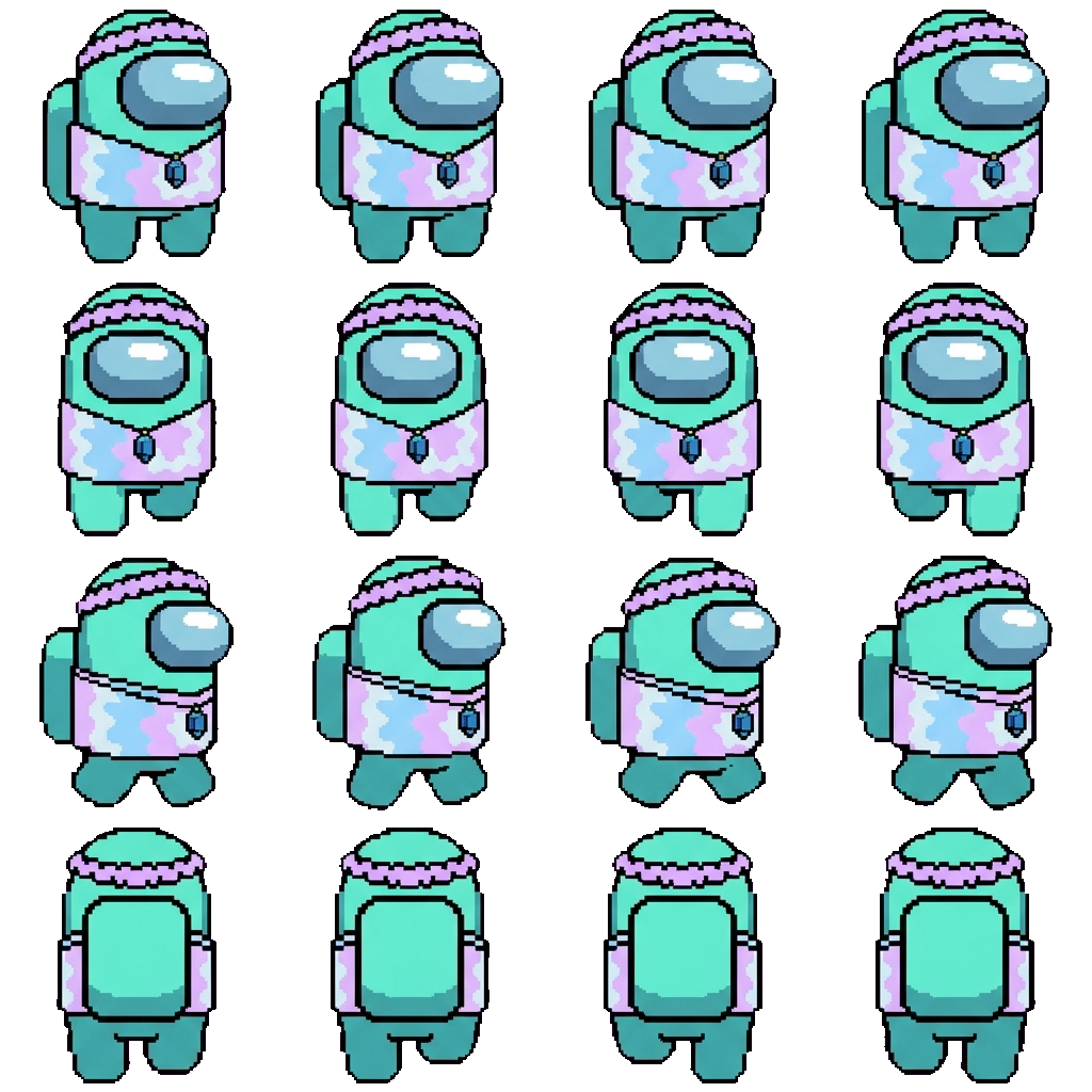 Cyan movement sprite