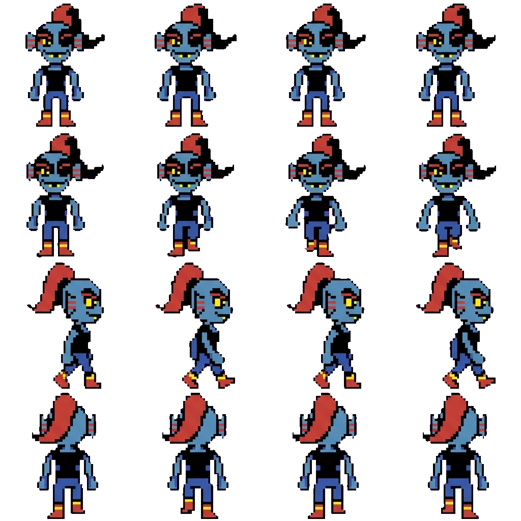 Undyne movement sprite